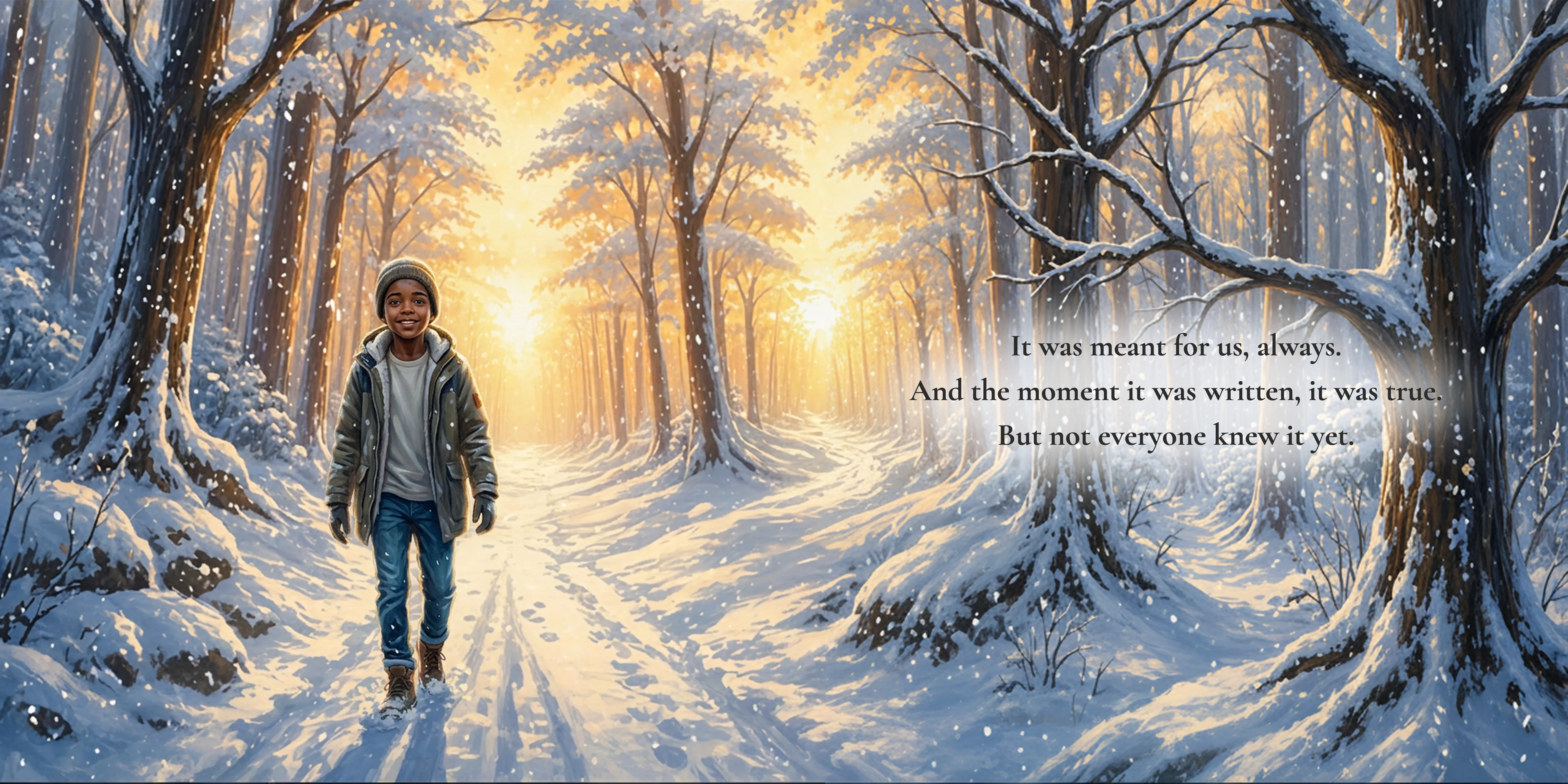 It was meant for us, always. And the moment it was written, it was true. But not everyone knew it yet.