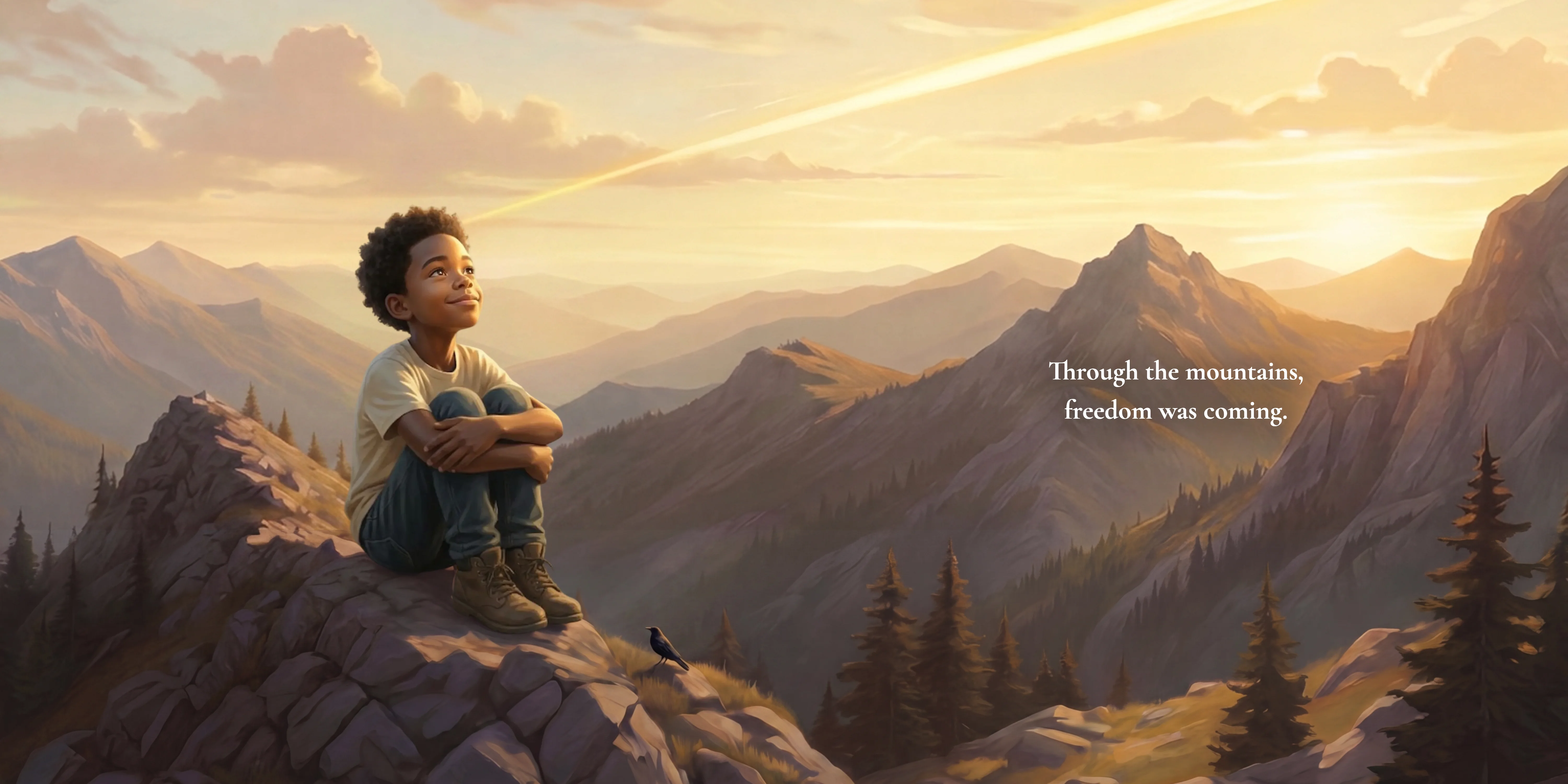 Through the mountains, freedom was coming.