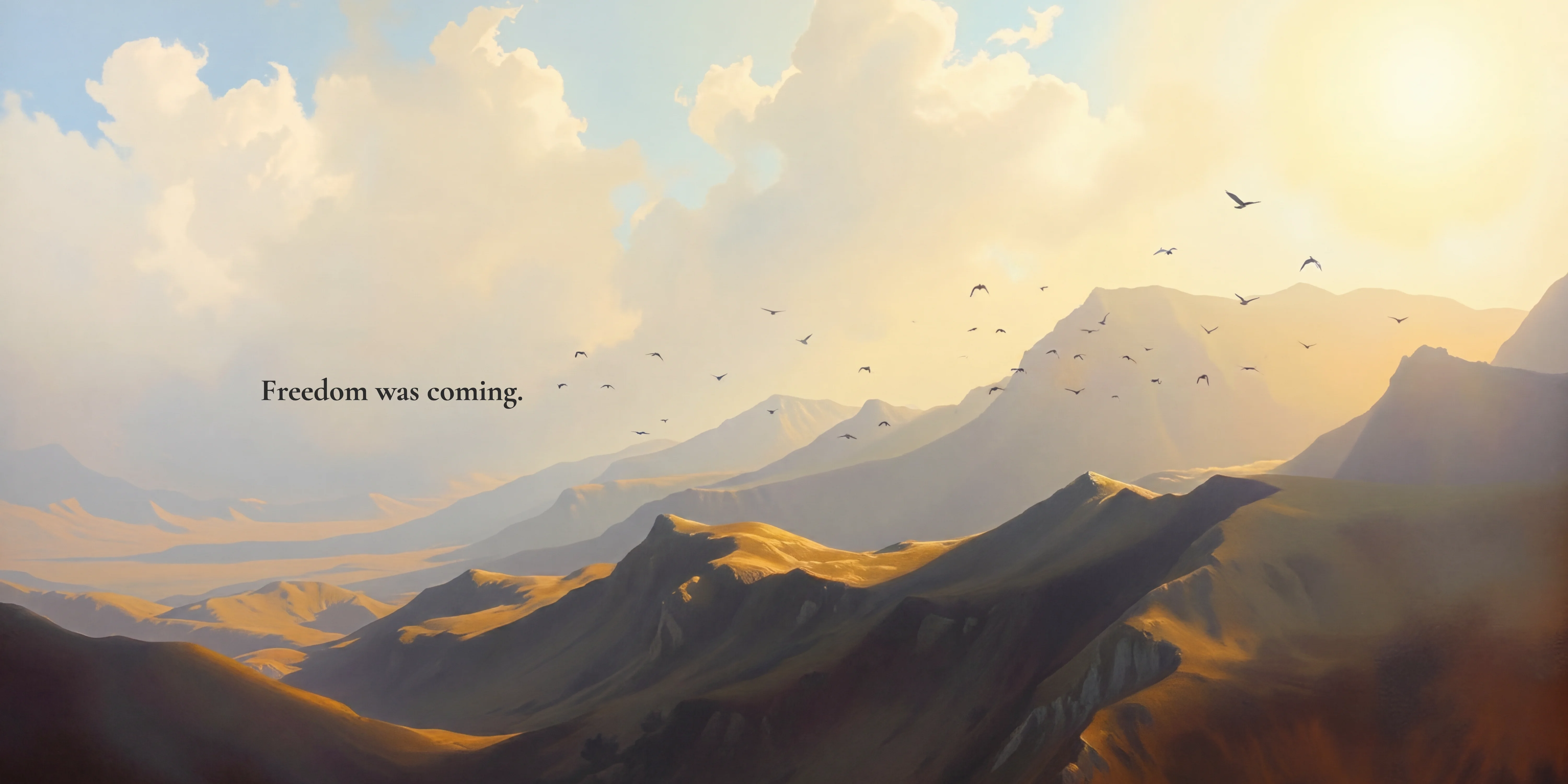 Freedom was coming.